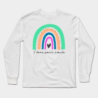 Funky Rainbow Love Long Sleeve T-Shirt